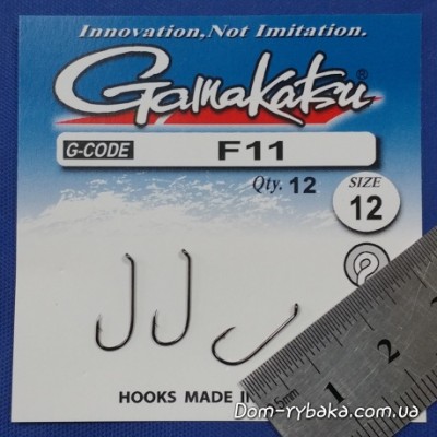 Гачок Gamakatsu F11 NL №12 12 шт колечко (14794901200)