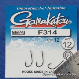 Гачок Gamakatsu F314 №12 12 шт кільце (14795301200)