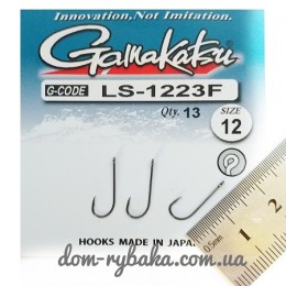 Крючок Gamakatsu LS-1223F RING EYE №12 13шт(14792701200) Крючок Gamakatsu LS-1223F RING EYE №12 13шт(14792701200)