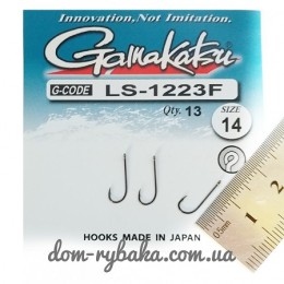 Крючок Gamakatsu LS-1223F RING EYE №14 14шт(14792701400) Крючок Gamakatsu LS-1223F RING EYE №14 14шт(14792701400)
