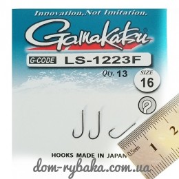 Крючок Gamakatsu LS-1223F RING EYE №16 14шт(14792701600) Крючок Gamakatsu LS-1223F RING EYE №16 14шт(14792701600)