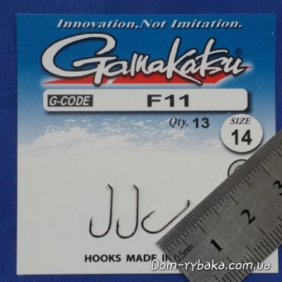 Гачок Gamakatsu F11 NL №14 13 шт колечко (14794901400)