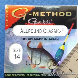 Гачок GAMAKATSU G-Method Allround Classic-F №14 10шт колечко (14736701400) Гачок GAMAKATSU G-Method Allround Classic-F №14 10шт колечко (14736701400)