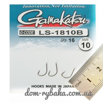 Крючок Gamakatsu LS-1810B №10 25 шт лопатка (14654801000) Крючок Gamakatsu LS-1810B №10 25 шт лопатка (14654801000)