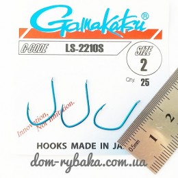 Крючок Gamakatsu LS-2210S №2 25 шт синий лопатка (14656200200) Крючок Gamakatsu LS-2210S №2 25 шт синий лопатка (14656200200)