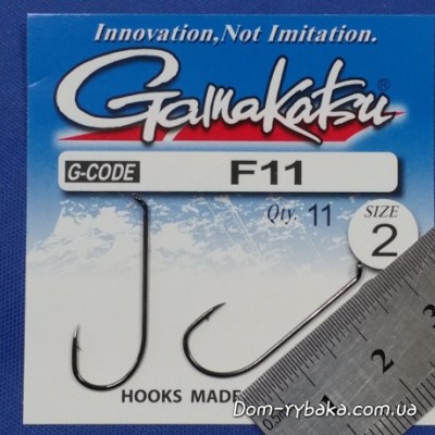 Гачок Gamakatsu F11 NL №2 11 шт колечко (14794900200)
