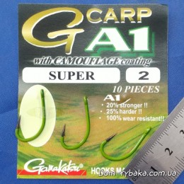 Крючок Gamakatsu A1 G-Carp Camou Green Super №2 10 шт (14908600200) Крючок Gamakatsu A1 G-Carp Camou Green Super №2 10 шт (14908600200)