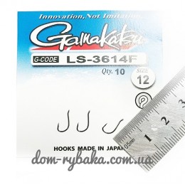 Гачок Gamakatsu LS-3614F №12 10шт (14900901200) Гачок Gamakatsu LS-3614F №12 10шт (14900901200)