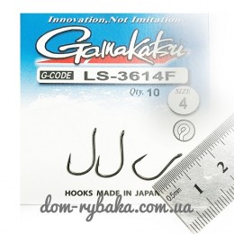 Гачок Gamakatsu LS-3614F №04 10шт (14900900400) Гачок Gamakatsu LS-3614F №04 10шт (14900900400)