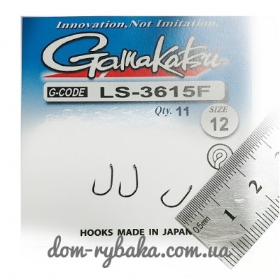 Крючок Gamakatsu LS-3615FR S 12 11шт( 14901001200 ) 