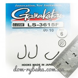 Крючок Gamakatsu LS-3615F №6 9шт( 149010 00600 ) Крючок Gamakatsu LS-3615F №6 9шт( 149010 00600 )