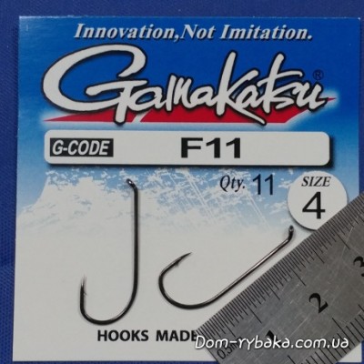 Гачок Gamakatsu F11 NL №4 11 шт колечко (14794900400)
