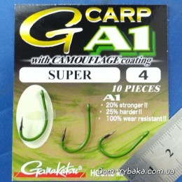 Крючок Gamakatsu A1 G-Carp Camou Green Super №4 10 шт (14908600400) Крючок Gamakatsu A1 G-Carp Camou Green Super №4 10 шт (14908600400)