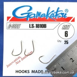 Крючок Gamakatsu LS-1810B №6 25 шт лопатка (14654800600) Крючок Gamakatsu LS-1810B №6 25 шт лопатка (14654800600)