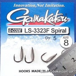 Крючок  Gamakatsu LS-3323F Spiral №8 5 шт колечко (14792800800)