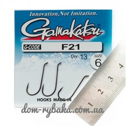 Гачок Gamakatsu F21 NL №06 13шт (14902300600)
