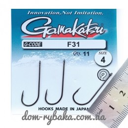 Гачок Gamakatsu F31 №4 11 шт колечко (18513600400)
