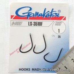 Крючок Gamakatsu LS-3510F №1 25шт(9994876) Крючок Gamakatsu LS-3510F №1 25шт(9994876)