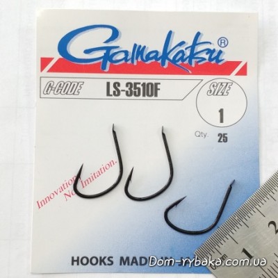 Крючок Gamakatsu LS-3510F №1 25шт(9994876)