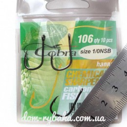 Гачок Cobra Hanna №1.0 з кілечком 10шт (9990441) Гачок Cobra Hanna №1.0 з кілечком 10шт (9990441)