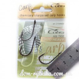 Крючок Cobra Carp Koya heavy 1NSB с колечком 10шт(9991802)