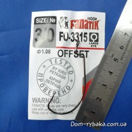 Гачок Fanatik FO-3315 № 3/0 3 шт велике вухо (9996639)