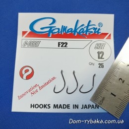 Крючок Gamakatsu F22 №12 25шт (6652012)
