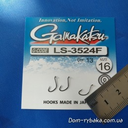 Гачок Gamakatsu LS-3524F Ring Eye №16 13шт (14793301600) Гачок Gamakatsu LS-3524F Ring Eye №16 13шт (14793301600)