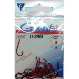 Крючок Gamakatsu LS-5260R №6 25шт(9994878)