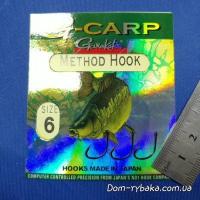 Гачок Gamakatsu G-CARP Method Hook 006 10шт (9996226)