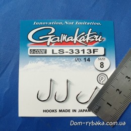 Гачок Gamakatsu LS-3313F Ring Eye №08 14шт (14792600800)