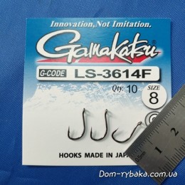 Гачок Gamakatsu LS-3614F №8 10шт (14900900800) Гачок Gamakatsu LS-3614F №8 10шт (14900900800)