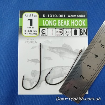 Гачок Gurza Long beak Hook №1 11шт велике вухо (9996615)