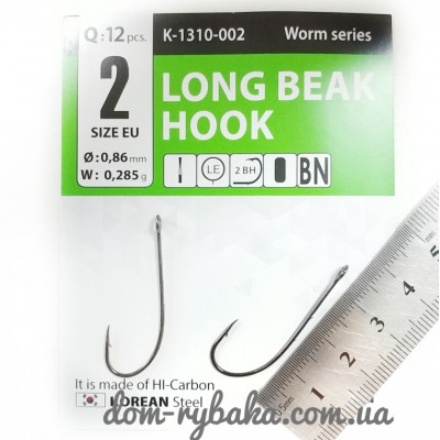 Гачок Gurza Long beak Hook №2 12шт велике вухо (9998194)