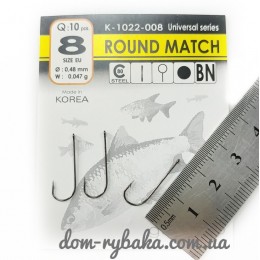 Гачок Gurza Round match №8 10 шт (9998099)