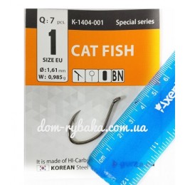 Крючок Gurza Cat Fish K-1404 №1 7шт (9999172) Крючок Gurza Cat Fish K-1404 №1 7шт (9999172)