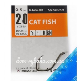 Крючок Gurza Cat Fish K-1404 №2/0 5шт (9999174) Крючок Gurza Cat Fish K-1404 №2/0 5шт (9999174)