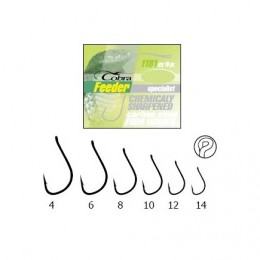 Крючок Cobra Feeder 1181 №10NSB с колечком 10шт (9990434)