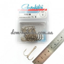 Крючок Gamakatsu тройной 13B №01 10 штук бронза (14666600100)
