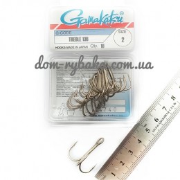 Гачок Gamakatsu потрійний 13B №02 10штук (14666600200)