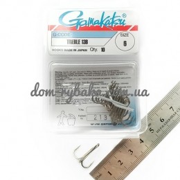 Крючок Gamakatsu тройной 13B №06 10штук(14666600600)