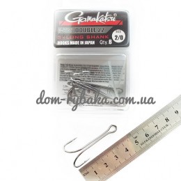 Гачок подвійний GAMAKATSU Double 22 Long Shank №2 / 0 6шт (18510200200)