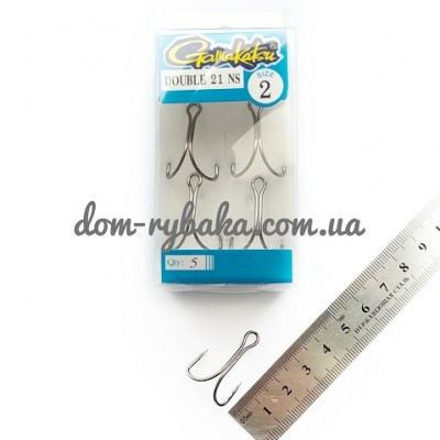 Крючок двойной Gamakatsu 21NS №02 5штук(147566002) 