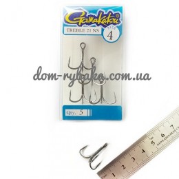 Крючок Gamakatsu тройной 21ns №04 5 штук (14739700400)