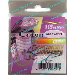 Крючок Cobra Viking 115 №10 NSB с колечком 10шт (9990437)