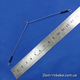 Отвод коромысло на 2 поводка термоусадка нержавеющая 140мм (99901015) Отвод коромысло на 2 поводка термоусадка нержавеющая 140мм (99901015)