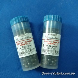 Дробинка разрезная Energofish 0.22 гр №3 split shot refill (9996687)