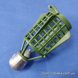 Кормушка фидерная круглая "Пуля"60 грамм 30х40мм(9993723)