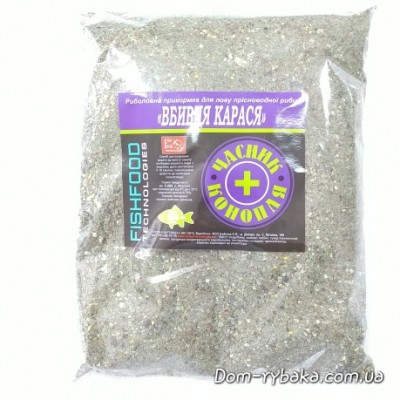 Прикормка FishFood Чеснок Конопля  0.8 кг (9996959)