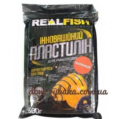 Пластилин Real fish Клубника 0.5 кг (9998058) Пластилин Real fish Клубника 0.5 кг (9998058)